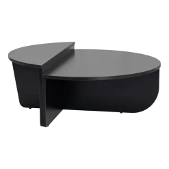 Tables basses en bois noir Orion v2 - Home Design