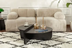 Tables basses en bois noir Orion v2 - Home Design