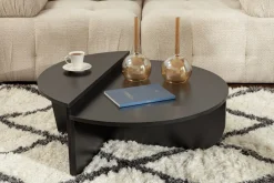 Tables basses en bois noir Orion v2 - Home Design