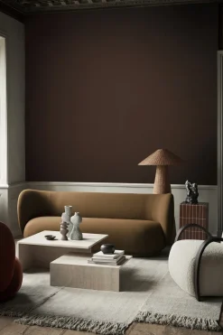 Tables basses gigognes en travertin cashmere Distinct - Ferm Living