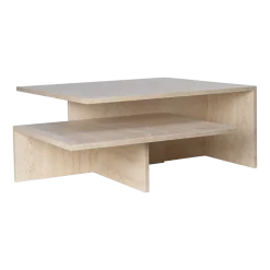 Tables basses gigognes en travertin cashmere Distinct - Ferm Living
