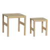 Tables carré en bois de chêne (lot de 2) Puzzle - Hübsch