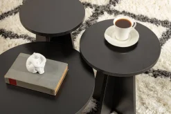 Tables d'appoint en bois noir Lume - Home Design