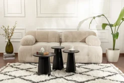 Tables d'appoint en bois noir Lume - Home Design