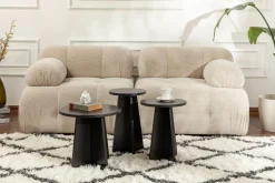 Tables d'appoint en bois noir Lume - Home Design