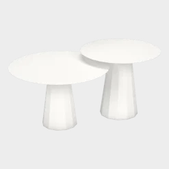2 Tables gigognes blanc Ankara - Matière Grise