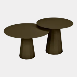 2 Tables gigognes bronze Ankara - Matière Grise