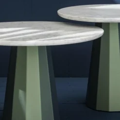 2 Tables gigognes crème Ankara - Matière Grise