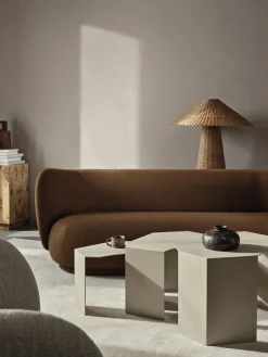 3 tables gigognes en acier cachemire Shard - Ferm living