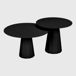 2 Tables gigognes noir mat Ankara - Matière Grise