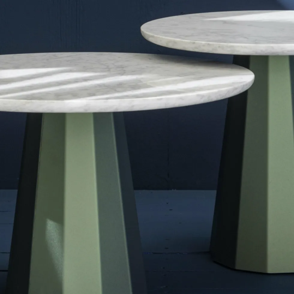 2 Tables gigognes olive Ankara - Matière Grise