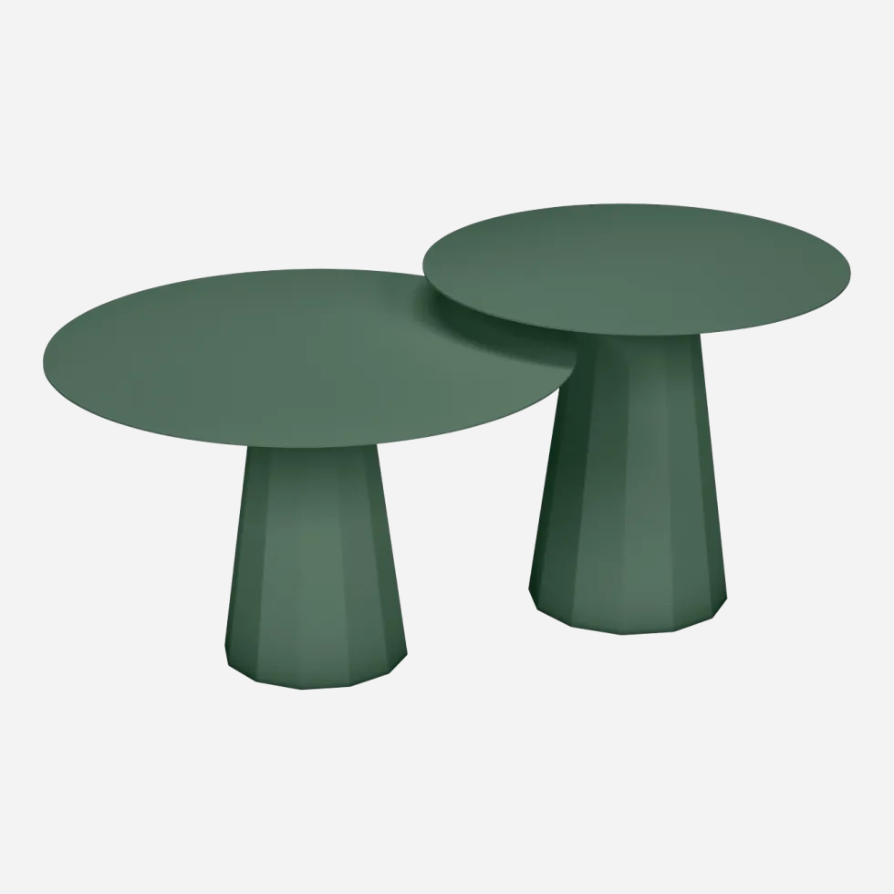 2 Tables gigognes olive Ankara - Matière Grise