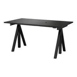 Tablette de bureau en bois mdf noir 140x78cm Works - String furniture