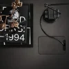 Tablette de bureau en bois mdf noir 160x78cm Works - String furniture
