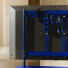 Tablette pour support tv en métal bleu marine 99x18cm Pipe - Pedestal