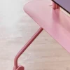 Tablette pour support tv en métal chromé 99x18cm Pipe - Pedestal