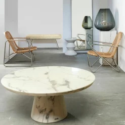 Tabouret blanc laqué Zig Zag - Pols Potten