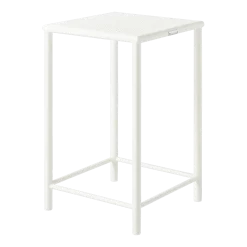 Tabouret de bar carré en acier tressé blanc pur 65cm T37 - Tolix