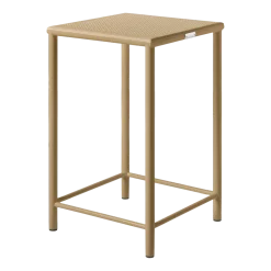 Tabouret de bar carré en acier tressé brun vert 65cm T37 - Tolix