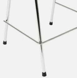 Tabouret de bar 75 cm en bois naturel et cadre argenté Touchwood - Hem