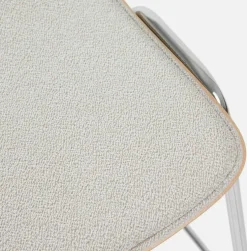 Tabouret de bar 65 cm en tissu gris et cadre noir Touchwood - Hem