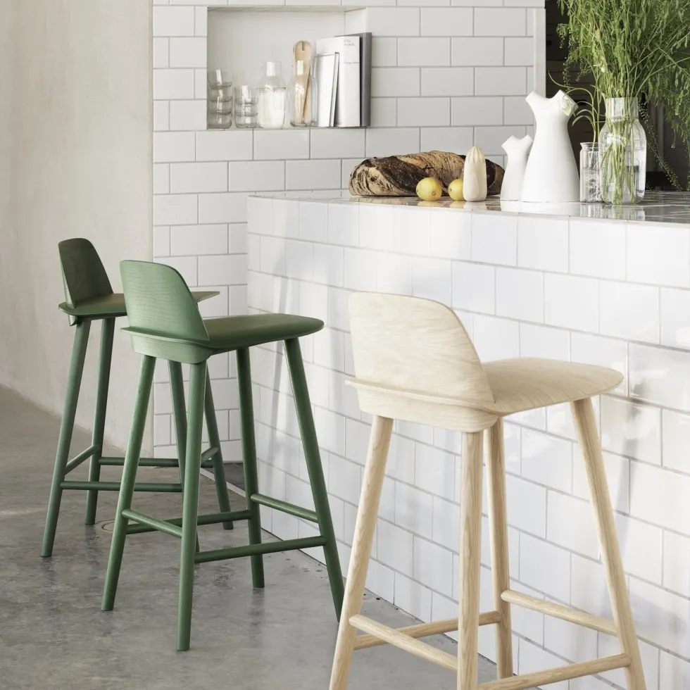 Tabouret de bar 75 cm gris Nerd - Muuto
