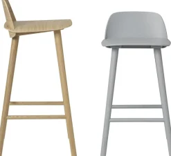 Tabouret de bar 75 cm gris Nerd - Muuto