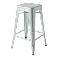 Tabouret de bar de jardin en acier galvanisé 65cm H65 - Tolix