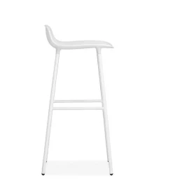 Tabouret de bar en acier et pp blanc 75 cm Form - Normann Copenhagen