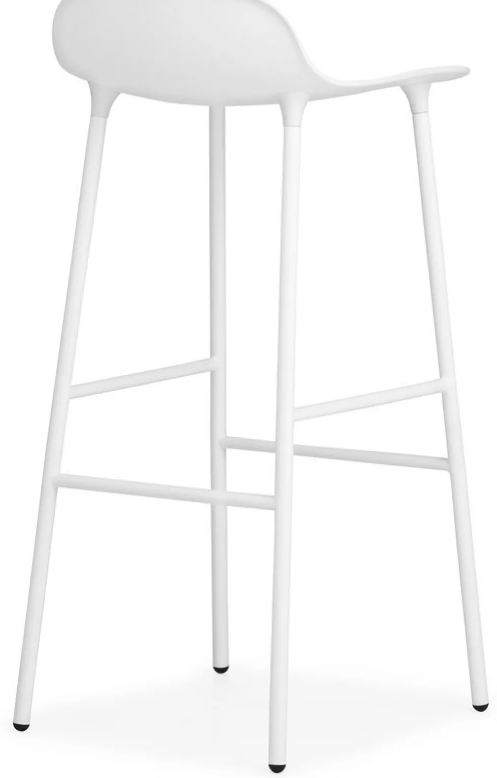 Tabouret de bar en acier et pp blanc 75 cm Form - Normann Copenhagen