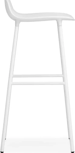 Tabouret de bar en acier et pp blanc 75 cm Form - Normann Copenhagen