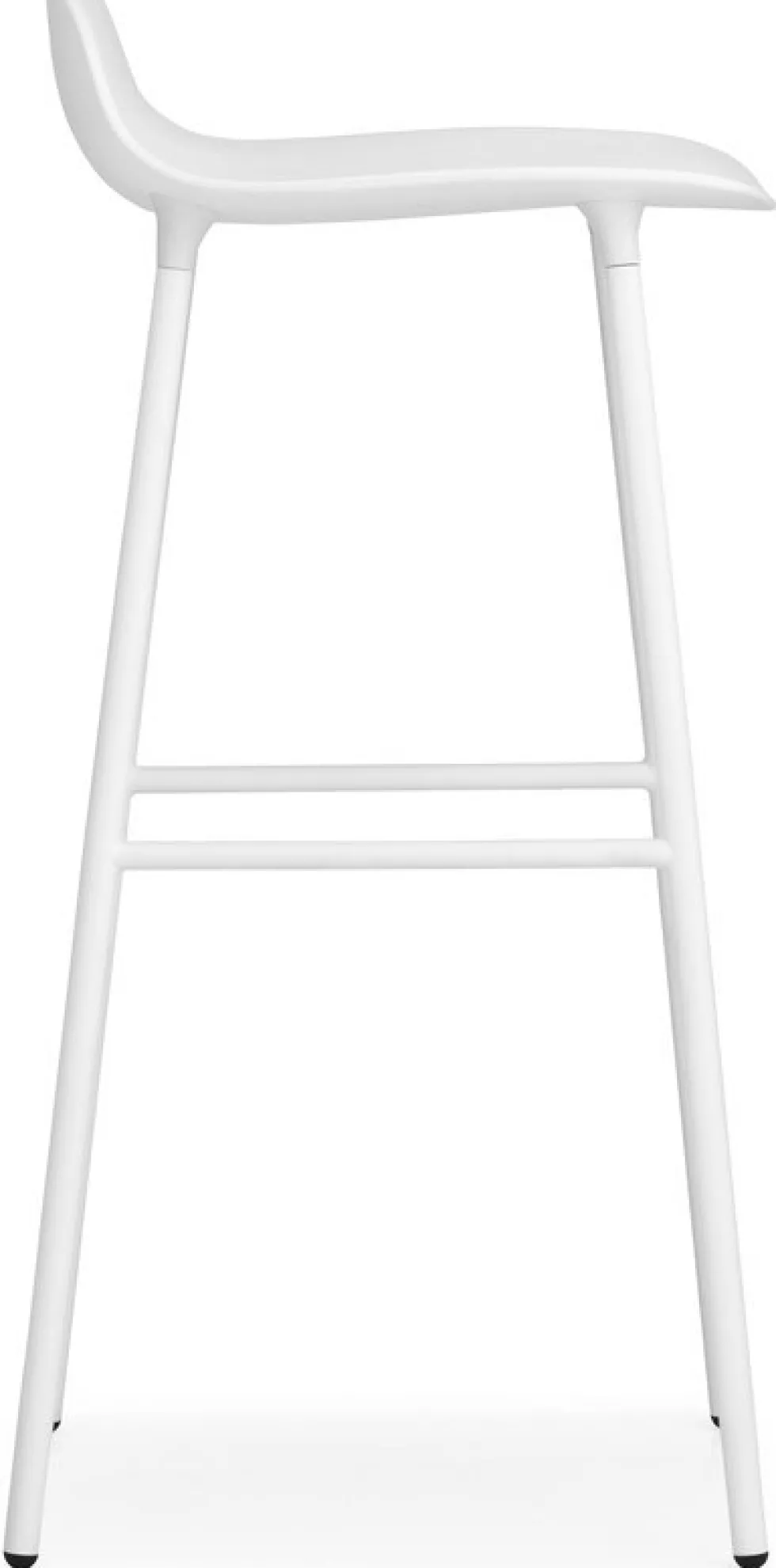Tabouret de bar en acier et pp blanc 75 cm Form - Normann Copenhagen