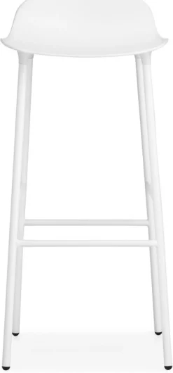 Tabouret de bar en acier et pp blanc 75 cm Form - Normann Copenhagen