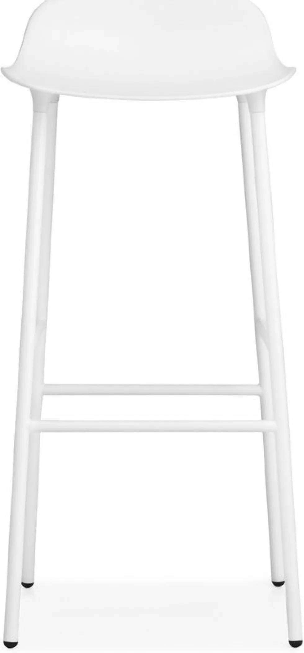 Tabouret de bar en acier et pp blanc 75 cm Form - Normann Copenhagen