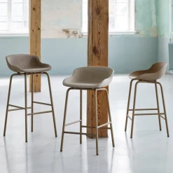 Tabouret de bar en acier et pp blanc 65 cm Hyg - Normann Copenhagen