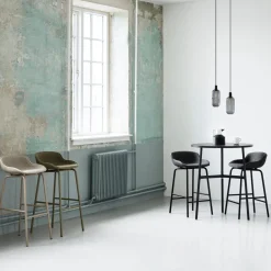 Tabouret de bar en acier et pp blanc 65 cm Hyg - Normann Copenhagen