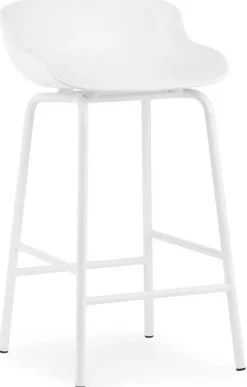 Tabouret de bar en acier et pp blanc 65 cm Hyg - Normann Copenhagen