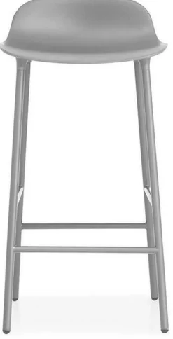 Tabouret de bar en acier et pp gris 65 cm Form - Normann Copenhagen
