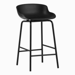 Tabouret de bar en acier et pp noir 65 cm Hyg - Normann Copenhagen