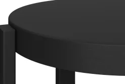Tabouret de bar en acier noir volcanique 75cm Doon - noo.ma