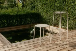 Tabouret de bar en acier taupe 75 cm Novo - AYTM