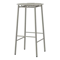 Tabouret de bar en acier taupe 75 cm Novo - AYTM