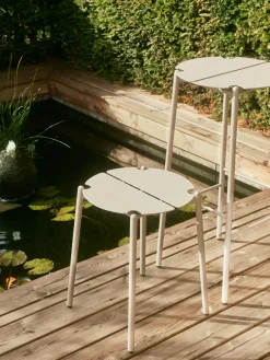 Tabouret de bar en acier taupe 75 cm Novo - AYTM