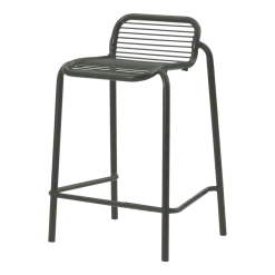 Tabouret de bar en acier vert foncé 65cm Vig Robinia - Normann Copenhagen