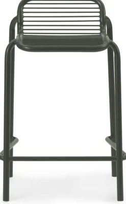 Tabouret de bar en acier vert foncé 65cm Vig Robinia - Normann Copenhagen