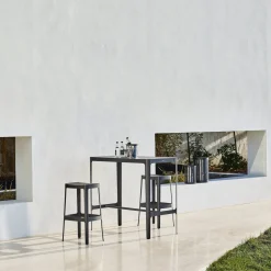 Tabouret de bar en aluminium blanc Cut - Cane-Line