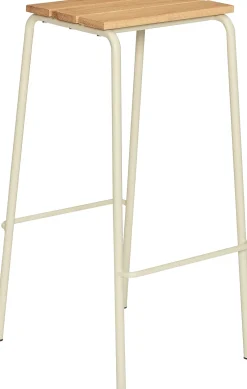Tabouret de bar en bois de frêne et métal sable Stilt - Hübsch