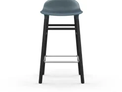 Tabouret de bar en bois noir et pp bleu 65 cm Form - Normann Copenhagen