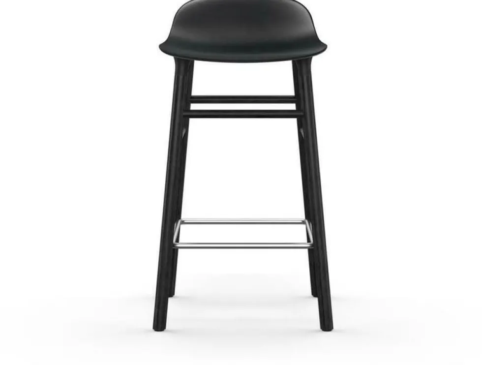Tabouret de bar en bois noir et pp noir 65 cm Form - Normann Copenhagen