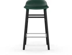 Tabouret de bar en bois noir et pp vert 65 cm Form - Normann Copenhagen